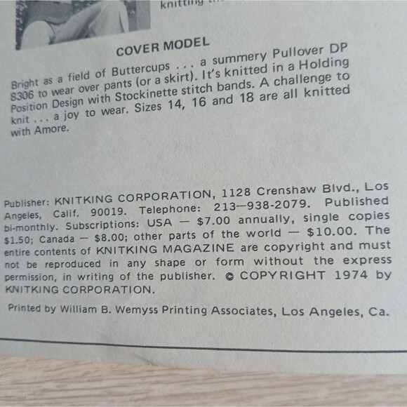 Vintage 70's Knitting Magazine KnitKing Brother Machines Patterns Retro Y2K - Picture 4 of 10